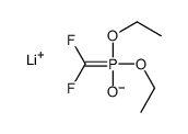 lithium,1-[difluoromethyl(ethoxy)phosphoryl]oxyethane Structure
