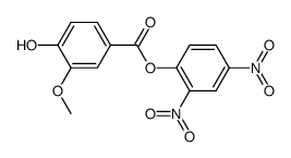 2,4-dinitrophenyl 4-hydroxy-3-methoxybenzoate结构式
