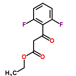 2,6-二氟苯甲酰乙酸乙酯结构式