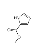 2-甲基-1H-咪唑-5-羧酸甲酯结构式