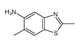 2,6-二甲基-5-氨基苯并噻唑结构式