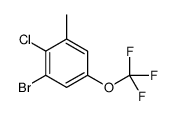 1-bromo-2-chloro-3-methyl-5-(trifluoromethoxy)benzene Structure