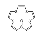 (Z,Z,Z,Z,Z)-1,4,7,10,13-pentathiacyclopentadeca-2,5,8,11,14-pentaene 1-oxide结构式