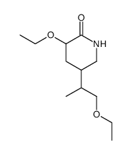 3-ethoxy-5-(β-ethoxy-isopropyl)-piperidin-2-one Structure