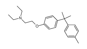 Diethyl-{2-[4-(1-methyl-1-p-tolyl-ethyl)-phenoxy]-ethyl}-amine结构式