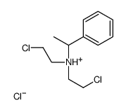bis(2-chloroethyl)-(1-phenylethyl)azanium,chloride Structure