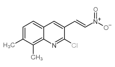E-2-CHLORO-7,8-DIMETHYL-3-(2-NITRO)VINYLQUINOLINE Structure