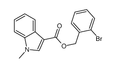 2-Bromobenzyl 1-methyl-1H-indole-3-carboxylate Structure