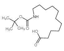 Boc-11-aminoundecanoic acid Structure