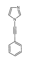 1-(2-phenylethynyl)-1H-imidazole结构式