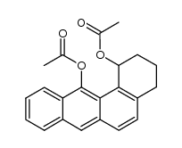 1,12-diacetoxy-1,2,3,4-tetrahydrobenz[a]anthracene结构式