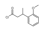 3-(2-methoxy-phenyl)-butyryl chloride Structure