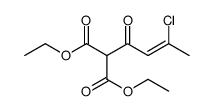 diethyl 2-(3-chlorobut-2-enoyl)propanedioate Structure