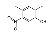 2-fluoro-4-methyl-5-nitrophenol Structure