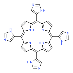 5,10,15,20-四-1H-咪唑-4-基-21H,23H-吗啡结构式