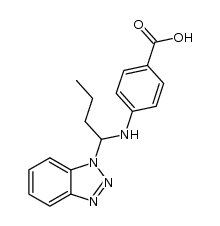 4-((1-(1H-benzo[d][1,2,3]triazol-1-yl)butyl)amino)benzoic acid结构式