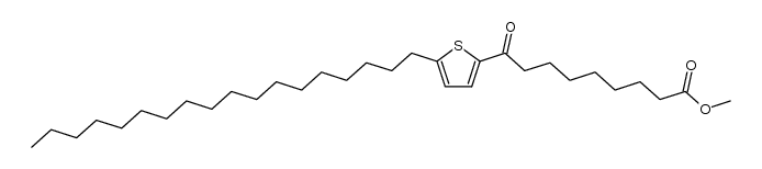 methyl 9-(5-octadecylthiophen-2-yl)-9-oxononanoate Structure