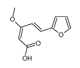 5-(furan-2-yl)-3-methoxypenta-2,4-dienoic acid Structure