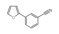 3-(2-呋喃基)苯甲腈结构式