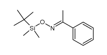 acetophenone O-(tert-butyldimethylsilyl) oxime结构式