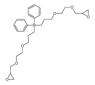 bis[3-[2-(oxiran-2-ylmethoxy)ethoxy]propyl]-diphenylsilane Structure