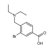 3-溴-4-((二乙基氨基)甲基)苯甲酸结构式