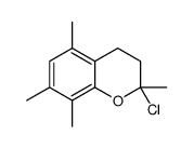2-chloro-2,5,7,8-tetramethyl-3,4-dihydrochromene Structure
