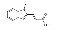 (E)-methyl 3-(1-methyl-2-indolyl)-propenoate Structure
