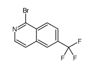 1-溴-6-(三氟甲基)异喹啉结构式