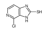 4-氯-1,3-二氢-2H-咪唑并[4,5-c]吡啶-2-硫酮结构式