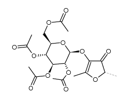 glucofuraneol tetraacetate结构式