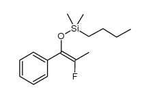 n-butyldimethyl[[2-fluoro-(1E)-1-phenyl-1-propenyl]oxy]silane结构式