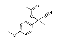 1-cyano-1-(4-methoxyphenyl)ethyl acetate结构式