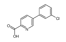 5-(3-氯苯基)吡啶甲酸结构式