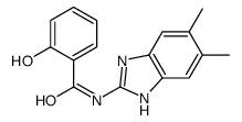 N-(5,6-dimethyl-1H-benzimidazol-2-yl)-2-hydroxybenzamide结构式