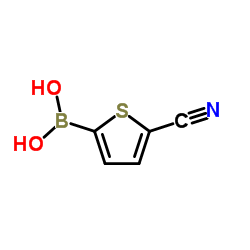 (5-Cyano-2-thienyl)boronic acid Structure