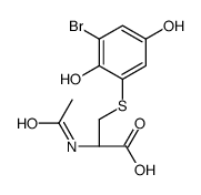 2-bromo-6-(N-acetylcystein-S-yl)hydroquinone Structure