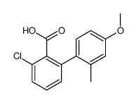 2-chloro-6-(4-methoxy-2-methylphenyl)benzoic acid Structure