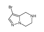 3-溴-4,5,6,7-四氢吡唑并[1,5-a]吡嗪结构式