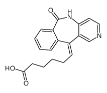(6Z)-6-(6-oxo-5H-pyrido[4,3-c][2]benzazepin-11-ylidene)hexanoic acid结构式