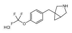 1-[4-(Trifluoromethoxy)benzyl]-3-azabicyclo[3.1.0]hexane hydrochl oride (1:1)结构式