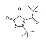 5-tert-butyl-4-(2,2-dimethylpropanoyl)furan-2,3-dione Structure