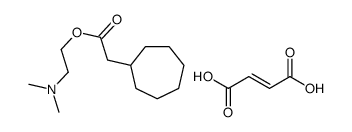 Cycloheptaneacetic acid, 2-(dimethylamino)ethyl ester, (E)-2-butenedio ate (1:1)结构式