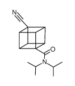 4-cyano-1-(N,N-diisopropylcarbamoyl)cubane结构式