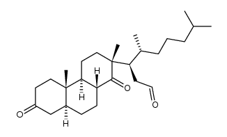 5α-14,15-secocholesta-3,14,15-trione Structure