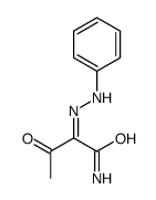 3-oxo-2-(phenylhydrazinylidene)butanamide结构式