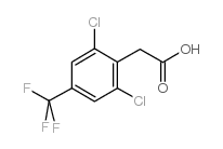 2-(2,6-二氯-4-(三氟甲基)苯基)乙酸结构式