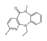 11-ethyl-2-fluoro-6-methylpyrido[3,2-c][1,5]benzodiazepin-5-one Structure