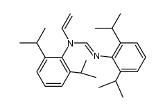 N,N'-bis(2,6-diisopropylphenyl)-N-vinylformimidamide结构式