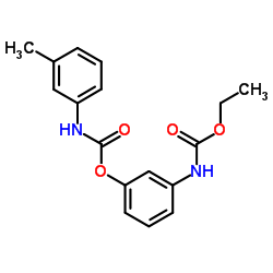 (3-((间甲苯基氨基甲酰基)氧基)苯基)氨基甲酸乙酯结构式